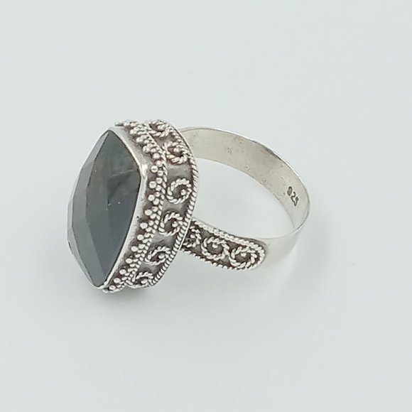 Bali Style Sterling Silver Smokey Quartz - Picture 10 of 12